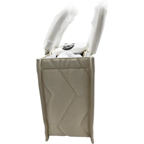 NWT Sandro Kabash Quilted Tote Bag Ecru White Medium Designer Bag - Picture 5 of 12